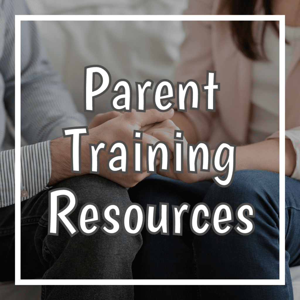 Parent training resources for ABA therapy