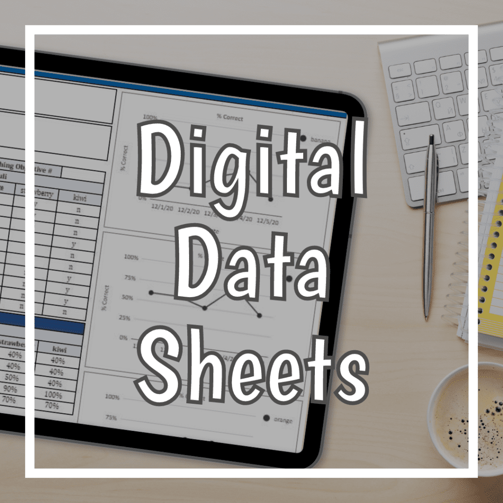 digital data sheets for aba therapy - google sheets