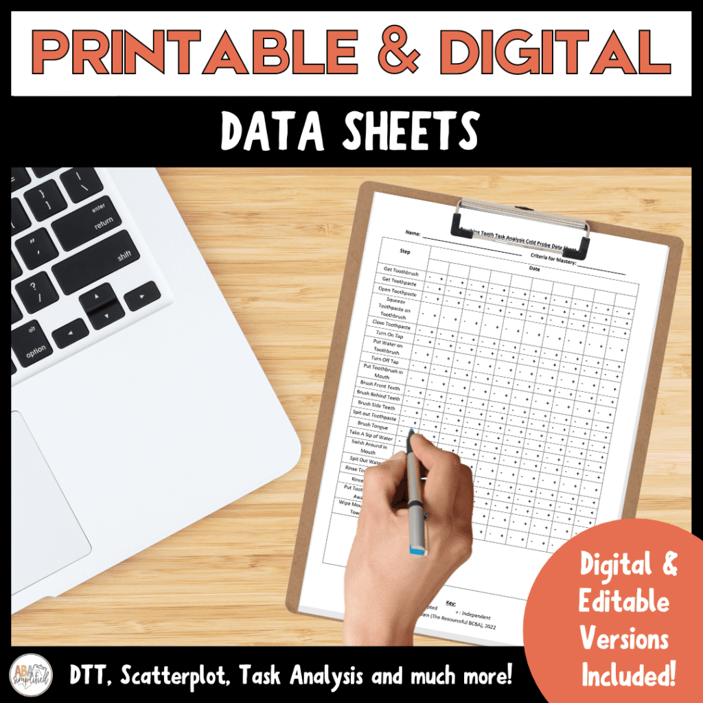 printable data sheets for aba therapy, digital data sheets for aba therapy