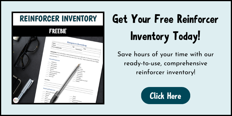 Free printable reinforcer inventory